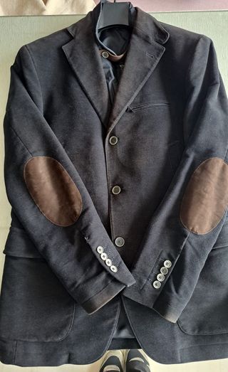 Chaqueta Americana Massimo Dutti Azul Marino Talla