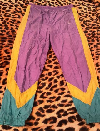 Pantalón chándal vintage retro tactel 80s crazy