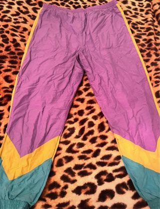 Pantalón chándal vintage retro tactel 80s crazy