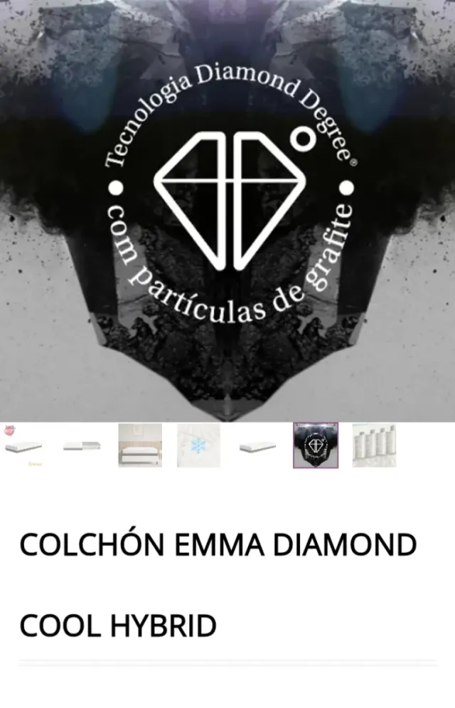 150x190 CANAPÉ + DIAMOND Hybrid Emma Colchon Nuevo