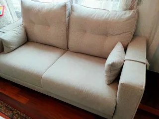 Sofá Farmaliving Bari 3 plazas beige