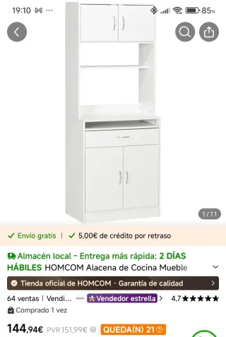 Mueble de cocina blanco