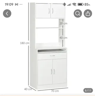 Mueble de cocina blanco