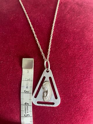 Collana con pendente vintage Vergine Maria