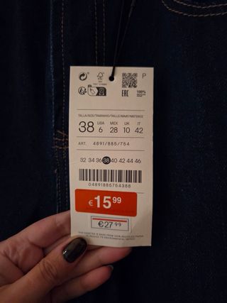 Vaqueros mujer talla 38