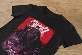 Camiseta Estampada Anime Berserk Guts