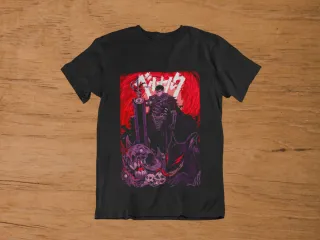Camiseta Estampada Anime Berserk Guts
