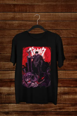 Camiseta Estampada Anime Berserk Guts