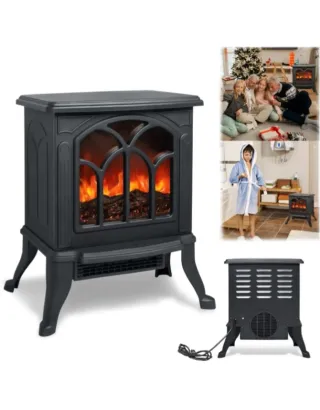 Chimenea Eléctrica Negra