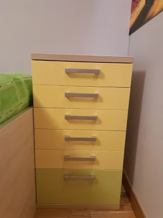 Dormitorio infantil juvenil completo de madera