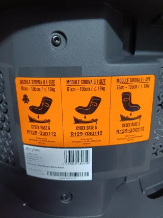 Silla coche CYBEX Gold Sirona G i-Size, Negro