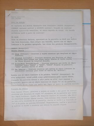 Vectrex Lightpen - Cartucho Art Master