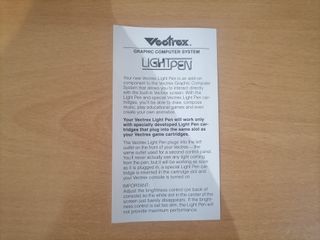 Vectrex Lightpen - Cartucho Art Master
