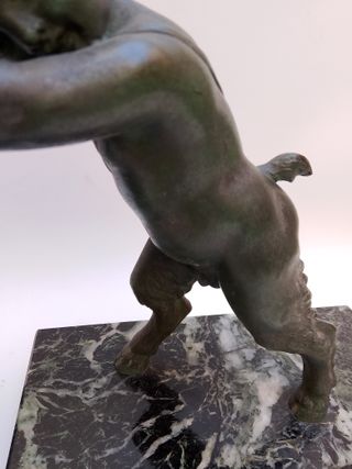 Sujetalibros de Bronce - Faunos (2)