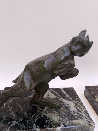 Sujetalibros de Bronce - Faunos (2)