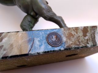 Sujetalibros de Bronce - Faunos (2)