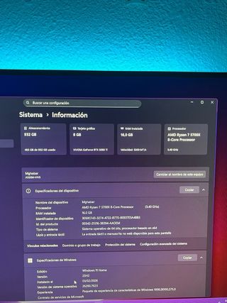 PC Gaming con luces LED