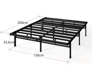 Somier Metálico Negro 150x200cm