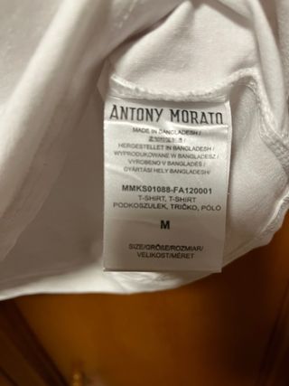Camiseta Antony Morato Blanca Manga Corta