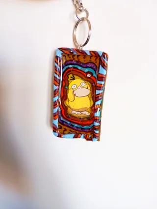 Portachiavi Pokémon Psyduck fatto a mano