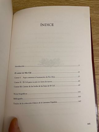 El cantar de Mío Cid