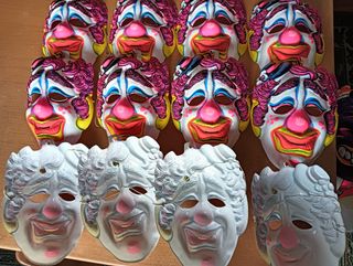 Lote 12 Caretas Payaso Triste