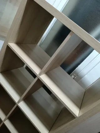 Estantería modular Kallax madera y gris