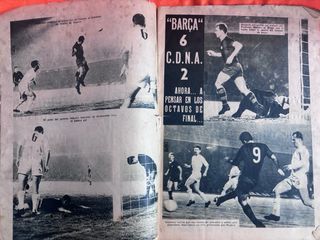 LOTE 2 ANTIGUAS REVISTAS DICEN fcb AÑOS 50/60