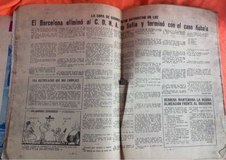 LOTE 2 ANTIGUAS REVISTAS DICEN fcb AÑOS 50/60