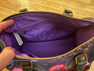 Bolso Desigual floral azul/morado COMO NUEVO