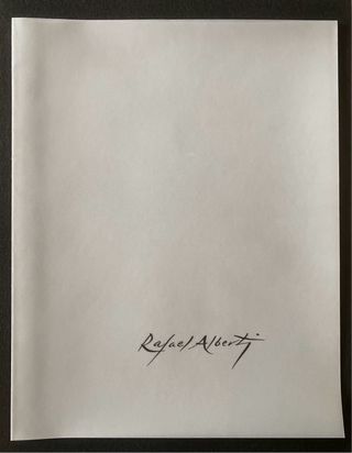 Litografía Rafael Alberti 1977