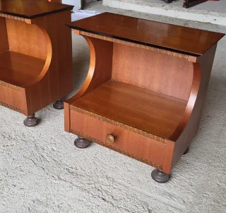 Comò con specchio e 2 comodini