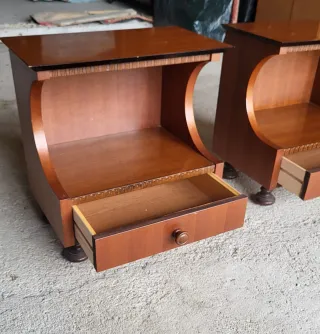 Comò con specchio e 2 comodini