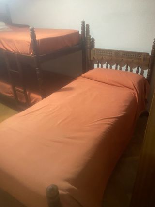 Cama individual estilo castellano