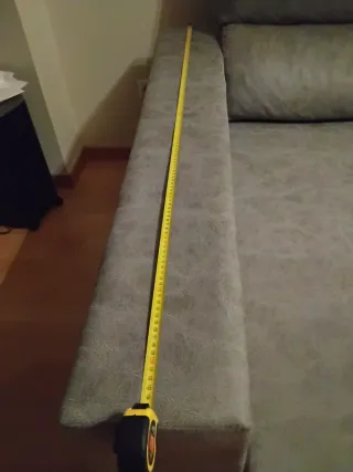 Sofá modular gris tela con chelsi