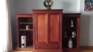 Mueble de salón madera caoba