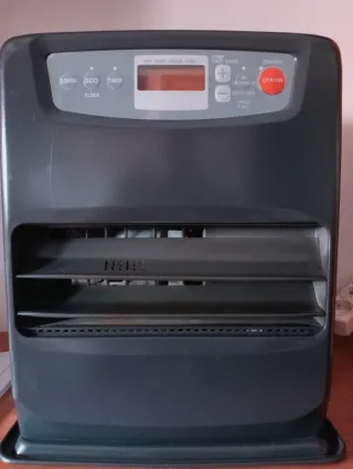 Estufa de parafina como se ve en la foto