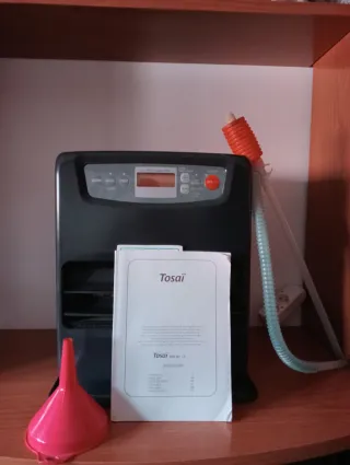 Estufa de parafina como se ve en la foto