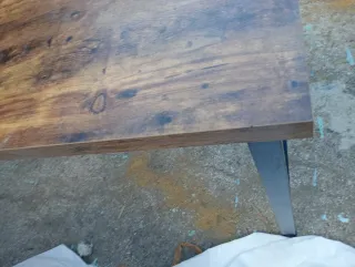 Mesa de comedor/escritorio madera y metal