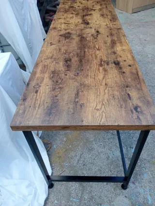 Mesa de comedor/escritorio madera y metal