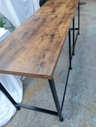 Mesa de comedor/escritorio madera y metal
