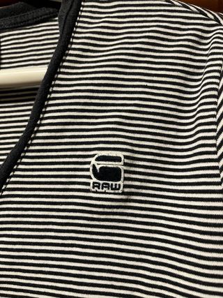 Camiseta G-Star RAW Rayas Hombre Talla M