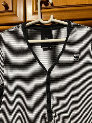 Camiseta G-Star RAW Rayas Hombre Talla M