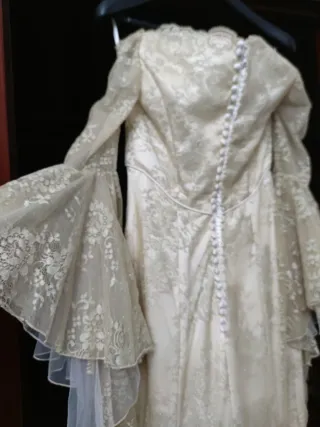 Vestido de Novia Franc Saravia. Estilo bohochic