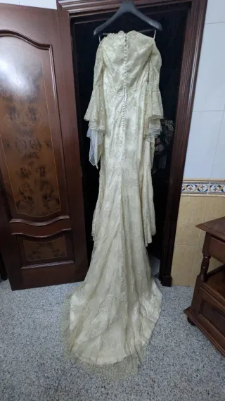 Vestido de Novia Franc Saravia. Estilo bohochic
