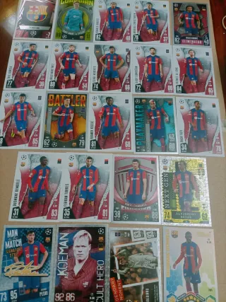 Lote cromos Topps FC Barcelona