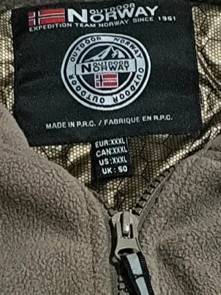 Maglione con zip Norway Taglia XXXl