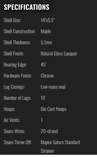 Caja Mapex Black Panther 14x5,5