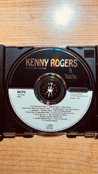 Kenny Rogers 20 Greatest Hits CD