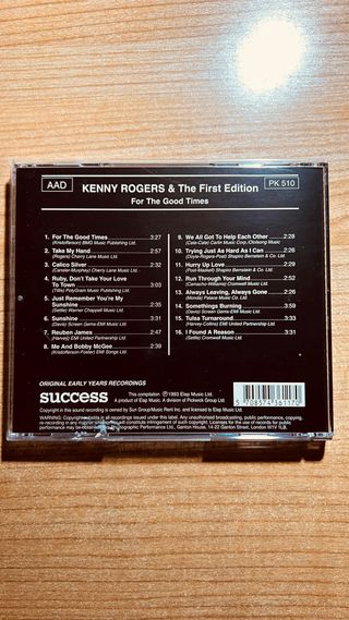 Kenny Rogers 20 Greatest Hits CD